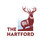 The Hartford's logo: a deer crossing a stream.