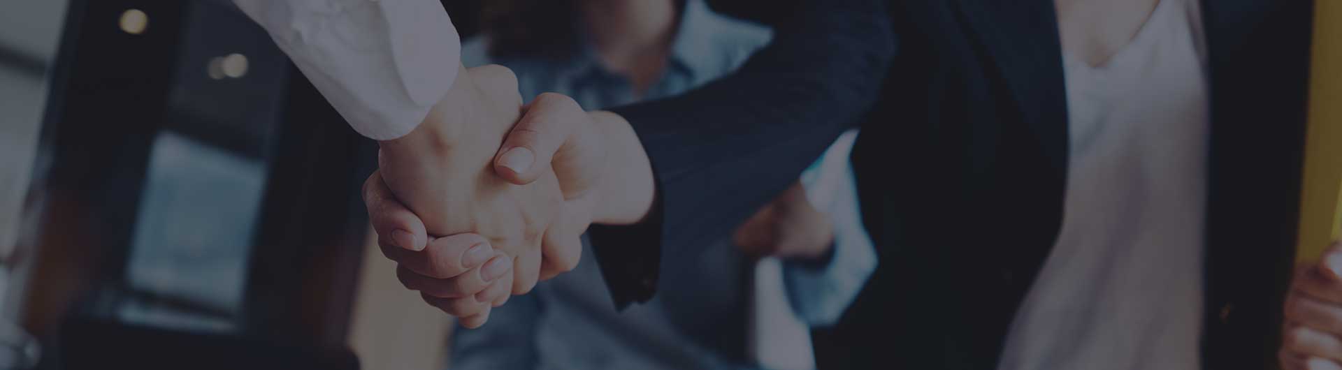 Business people shaking hands in the office. Business people shaking hands in the office.