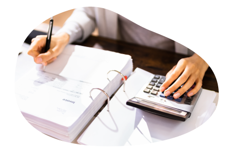 A construction contractor calculating insurance costs.