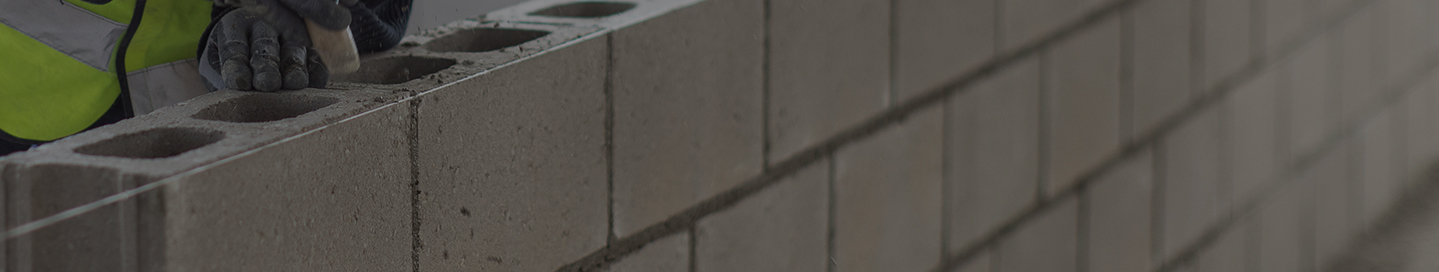 Wall built by masonry contractors