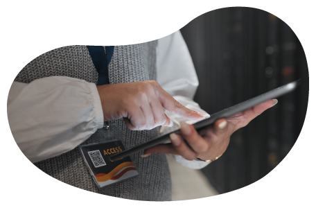 IT professional working on a tablet. IT professional working on a tablet.