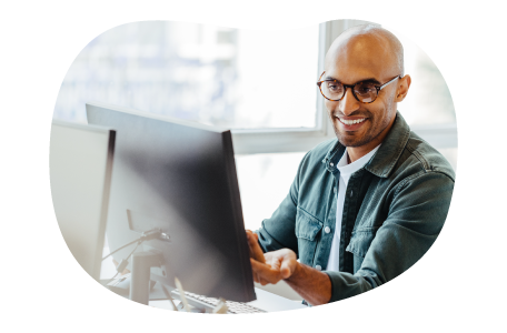 Network designer evaluating a system infrastructure. Network designer evaluating a system infrastructure.