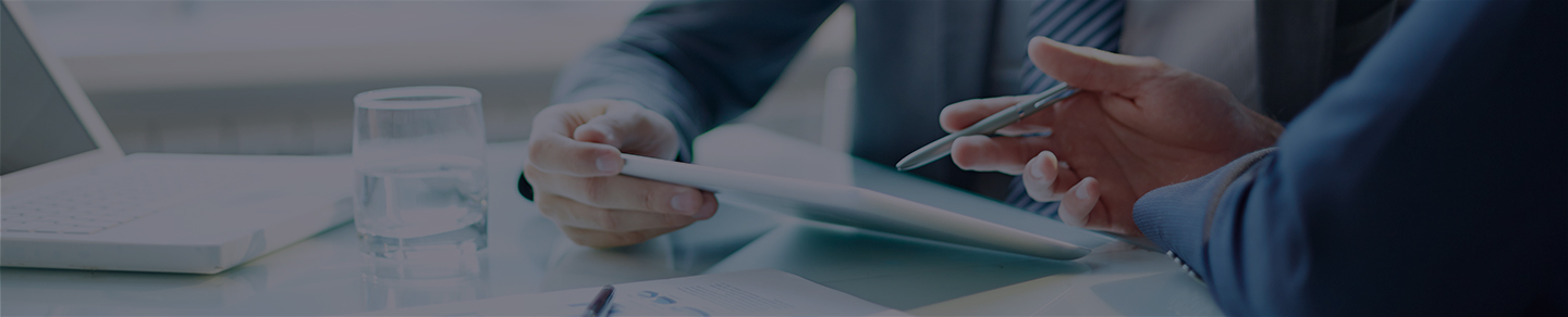 Two IT project managers in a meeting.