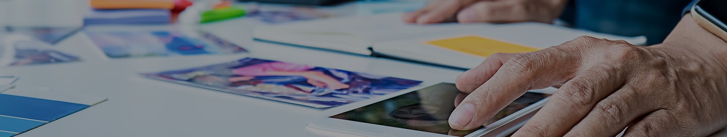 An advertising agency team working on a campaign for a client. An advertising agency team working on a campaign for a client.