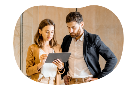 An advertising agency team working on a campaign for a client.