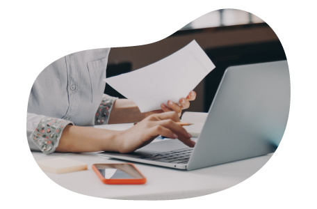 The owner of an advertising agency calculating insurance costs.