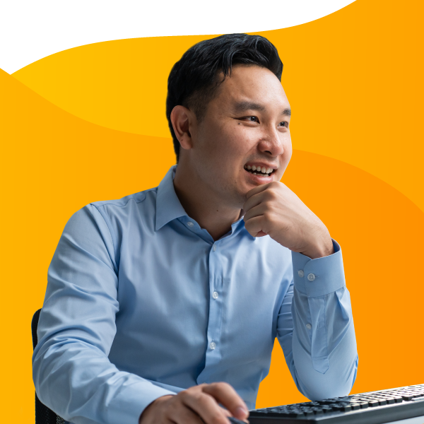 Recruiter discussing a position with a client.