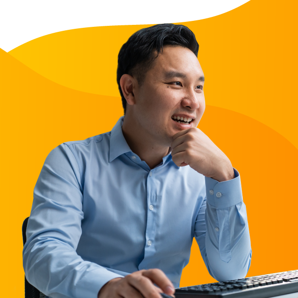 Recruiter discussing a position with a client.