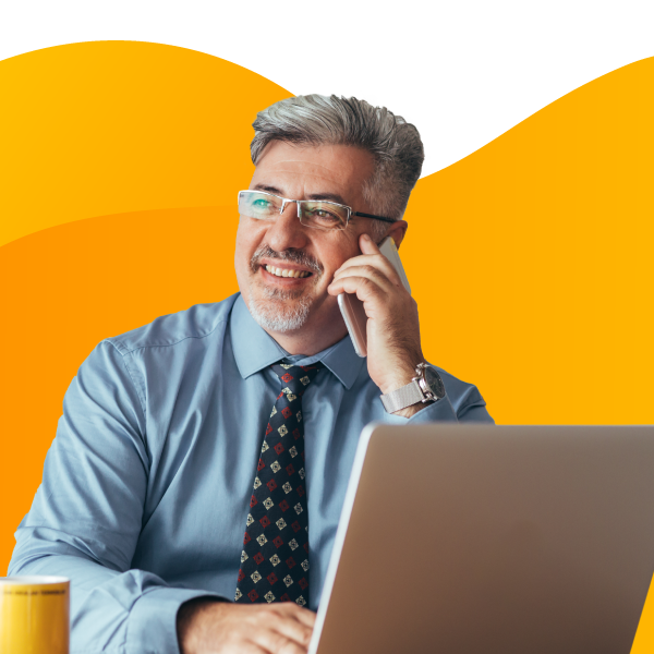 A commercial landlord on the phone with a tenant.