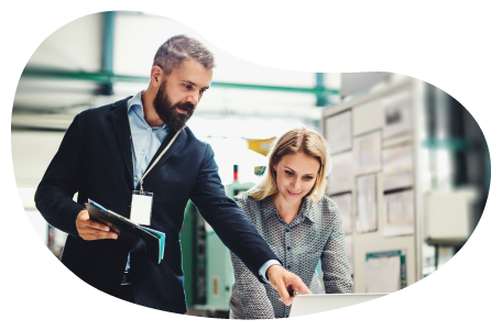 A business consultant providing advice to a client.