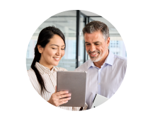 Business owners applying for insurance quotes.